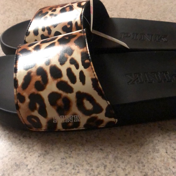 Pink Leopard Slides/ Matching Lanyard Set - Picture 5 of 6